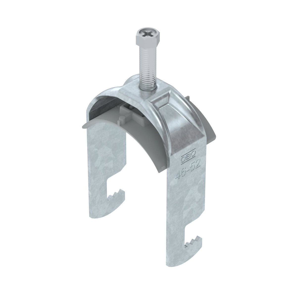 Abraçadeira BBS 2056 46-52mm Aço Galvanizado por imersão a quente após maquinação