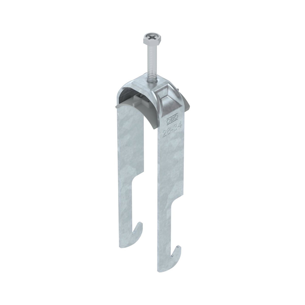 Abraçadeira BBS 2056 dupla 28-34mm Aço Galvanizado por imersão a quente após maquinação
