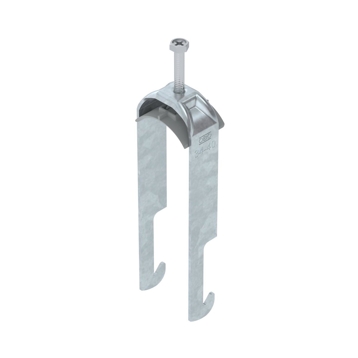 Abraçadeira BBS 2056 dupla 34-40mm Aço Galvanizado por imersão a quente após maquinação