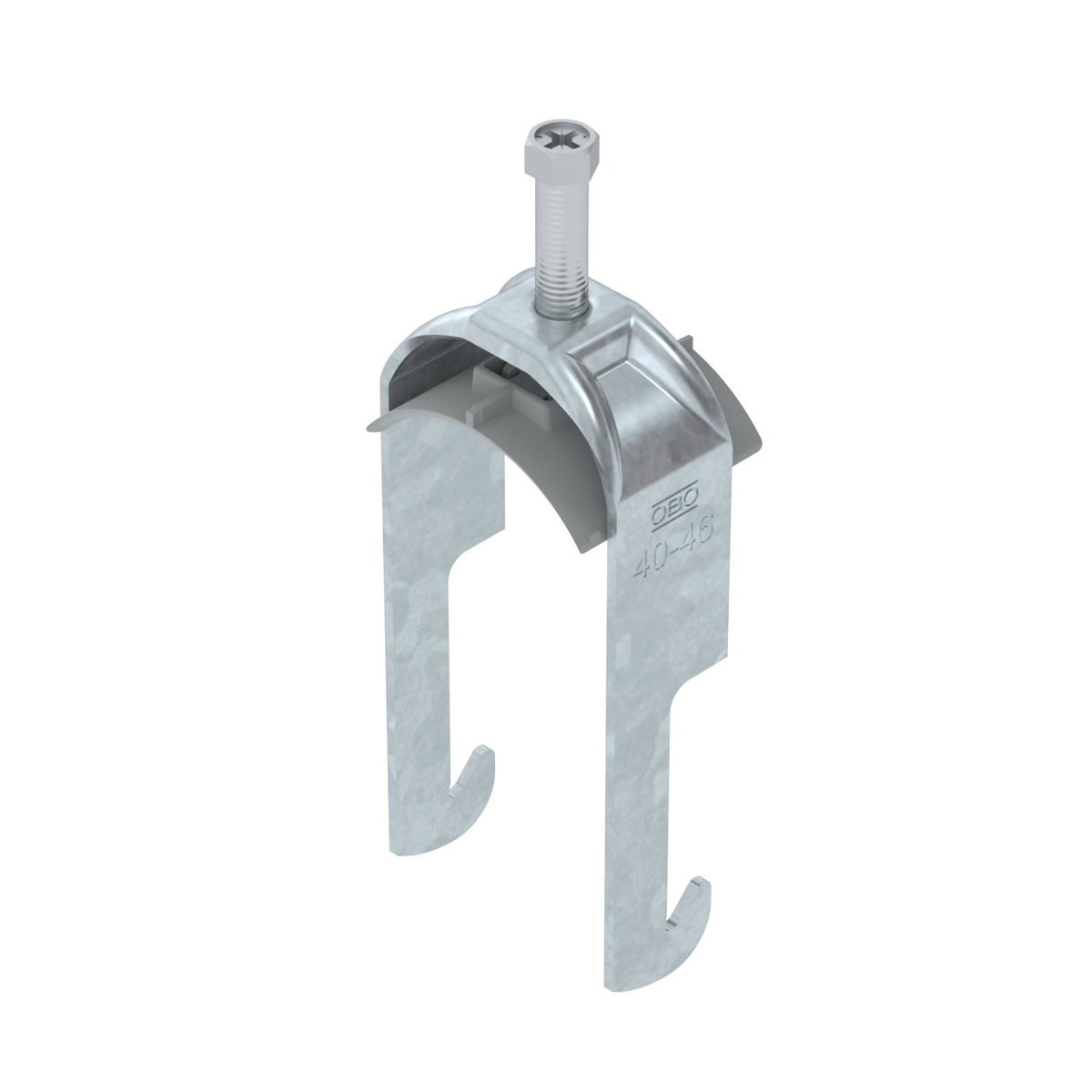 Abraçadeira BBS 2056 40-46mm Aço Galvanizado por imersão a quente após maquinação