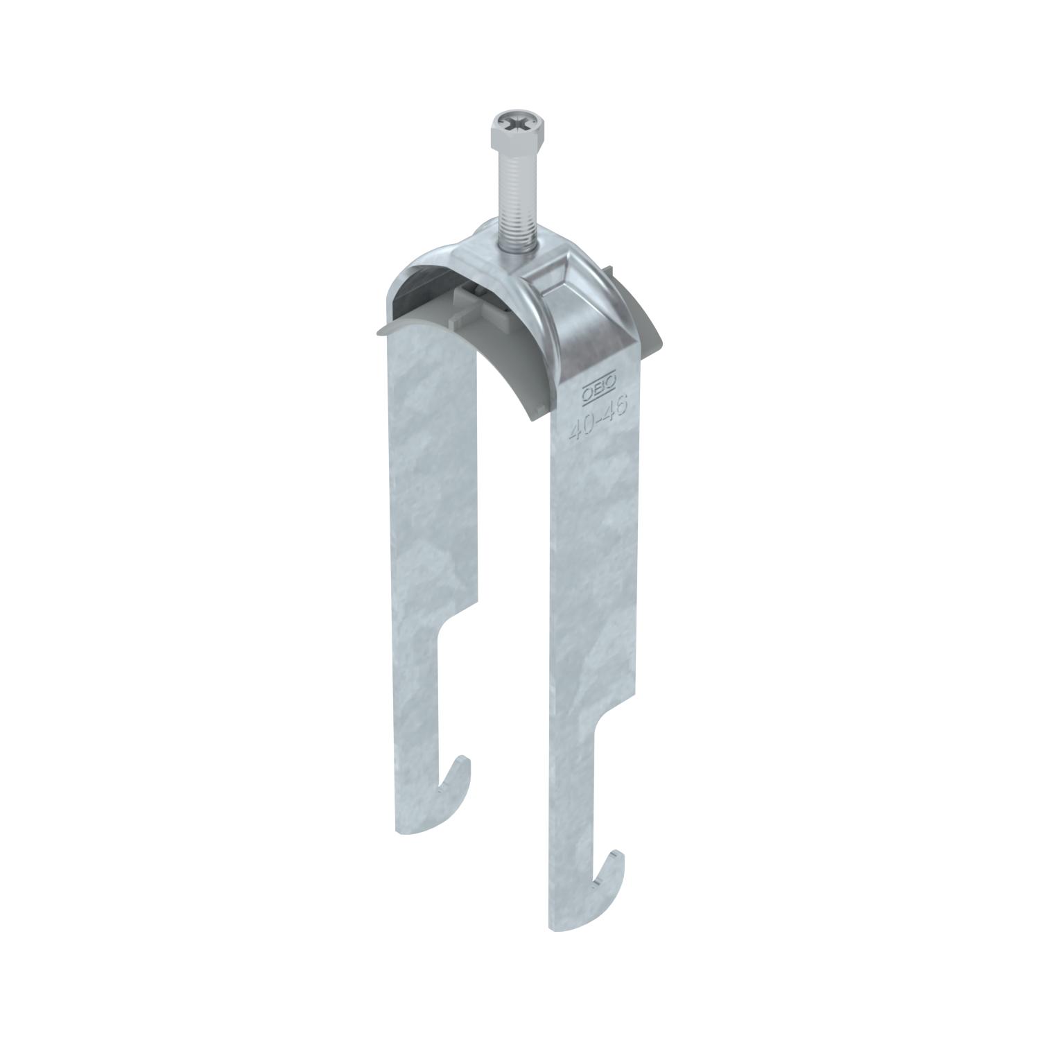 Abraçadeira BBS 2056 dupla 40-46mm Aço Galvanizado por imersão a quente após maquinação
