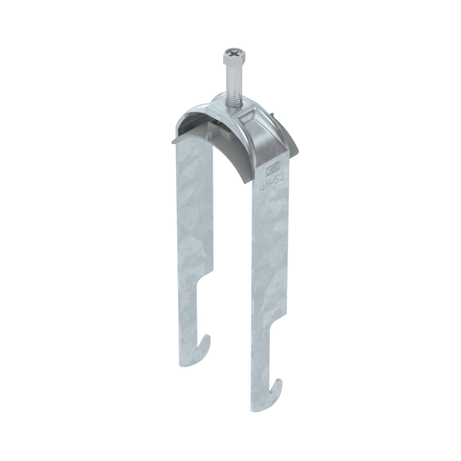Abraçadeira BBS 2056 dupla 46-52mm Aço Galvanizado por imersão a quente após maquinação