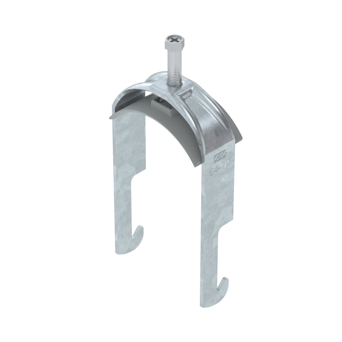 Abraçadeira BBS 2056 64-70mm Aço Galvanizado por imersão a quente após maquinação