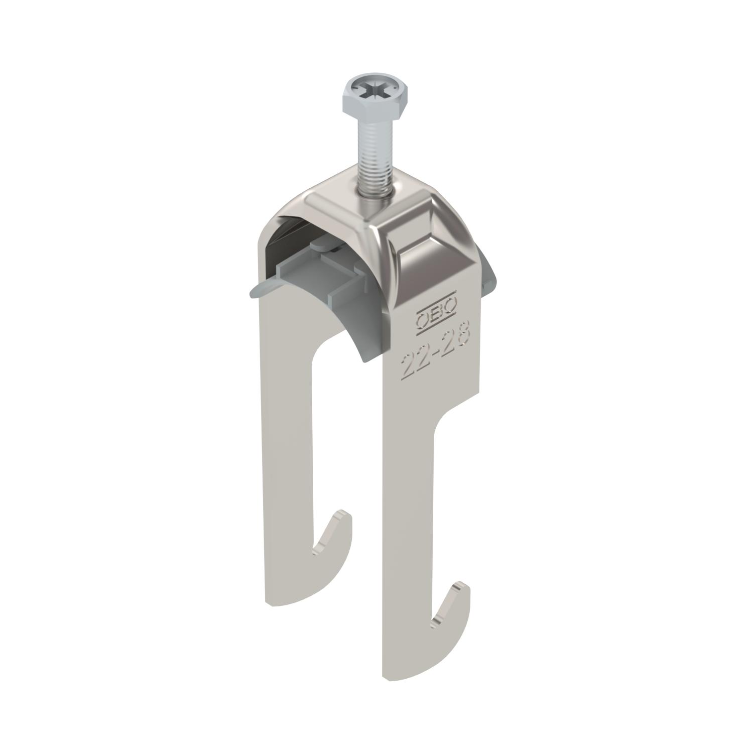 Abraçadeira BBS 2056 22-28mm Aço inoxidável, livre de ferrugem A2 1.4301 brilhante, pós-tratamento