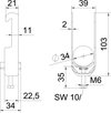 Abraçadeira BBS 2056 28-34mm Aço inoxidável, livre de ferrugem A2 1.4301 brilhante, pós-tratamento