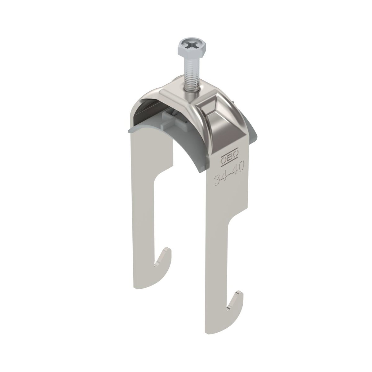Abraçadeira BBS 2056 34-40mm Aço inoxidável, livre de ferrugem A2 1.4301 brilhante, pós-tratamento