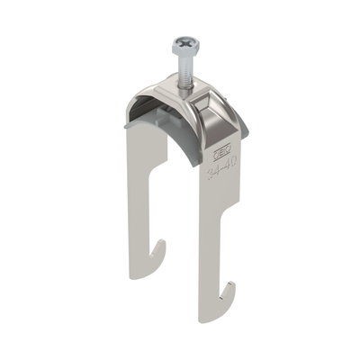 Abraçadeira BBS 2056 34-40mm Aço inoxidável, livre de ferrugem A2 1.4301 brilhante, pós-tratamento
