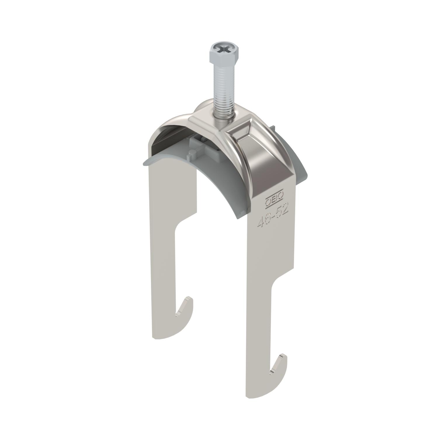 Abraçadeira BBS 2056 46-52mm Aço inoxidável, livre de ferrugem A2 1.4301 brilhante, pós-tratamento