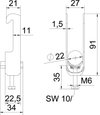 Abraçadeira BBS 2056 16-22mm Alumínio