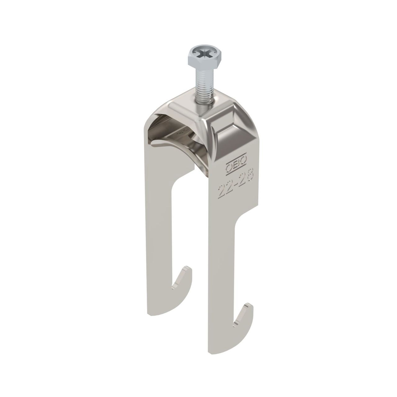 Abraçadeira BBS 2056 22-28mm Aço inoxidável, livre de ferrugem A2 1.4301 brilhante, pós-tratamento