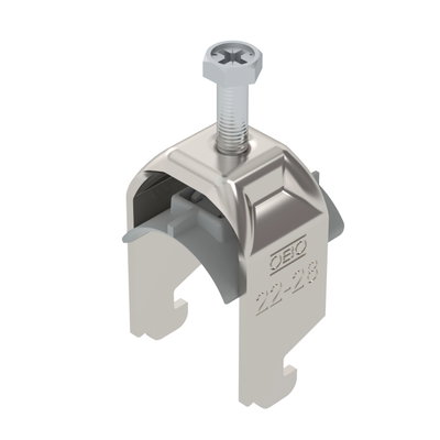 Abraçadeira BBS 2056 22-28mm Aço inoxidável, livre de ferrugem A2 1.4301 brilhante, pós-tratamento