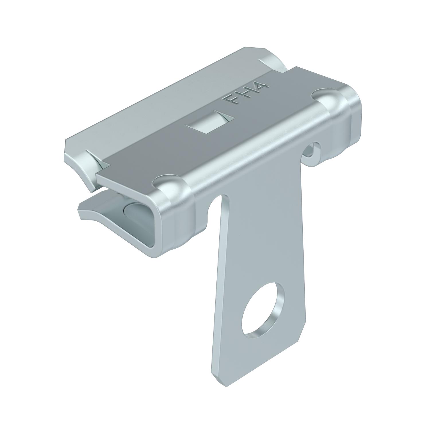 Beam clamp with fastening hole 1,5-4mm Aço Lamela de zinco zinco