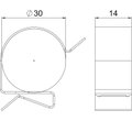 Beam clamp for cable, 25-30mm 1-4mm Aço Lamela de zinco zinco
