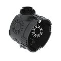Caixa de aparelhagem UP com parafusos de fixação Ø60mm, H46mm Polipropileno preto negro