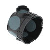 Caixa de aparelhagem UP hermética Ø60mm, H46mm Polipropileno / Elastómero termoplástico preto negro / azul acinzentado