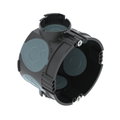 Caixa de aparelhagem UP c/ parafusos fixação,hermética Ø60mm, H46mm Polipropileno / Elastómero termoplástico preto negro / azul acinzentado