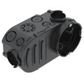 Caixa de eletrónica UP com parafusos de fixação Ø60xH66x148 Polipropileno preto negro