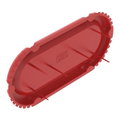 Tampa de sinalização UP para versão dupla 2 x Ø60mm Polietileno vermelho
