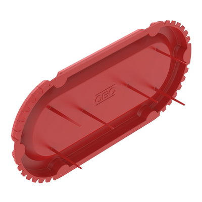 Tampa de sinalização UP para versão dupla 2 x Ø60mm Polietileno vermelho