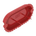 Tampa de sinalização UP p/ caixa aplique de encastrar 65x35mm Polietileno vermelho