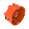 Caixa de aparelhagem HW modelo plano Ø68mm, H35mm Polipropileno cor-de-laranja