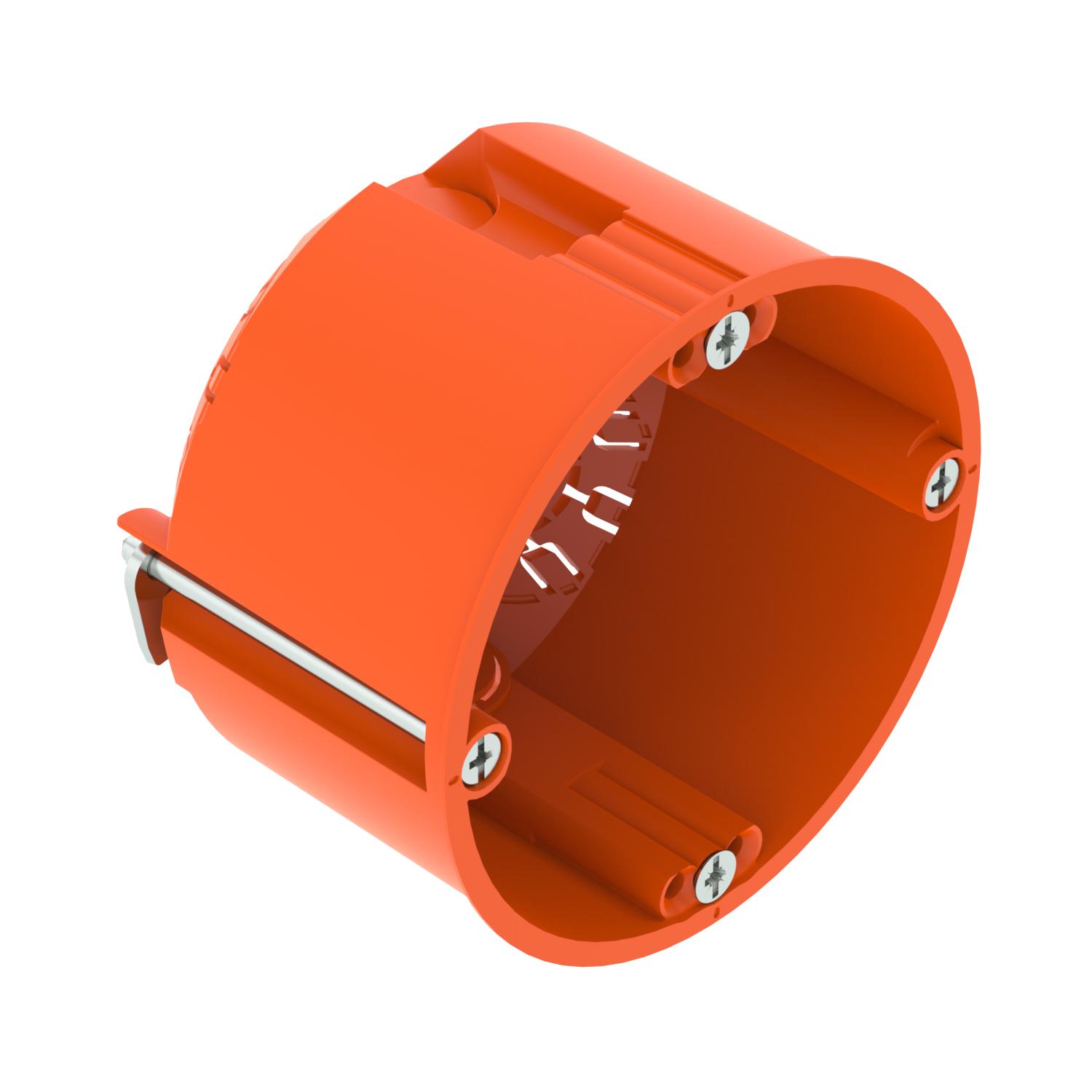 Caixa de aparelhagem HW Ø68mm, H47mm Polipropileno cor-de-laranja