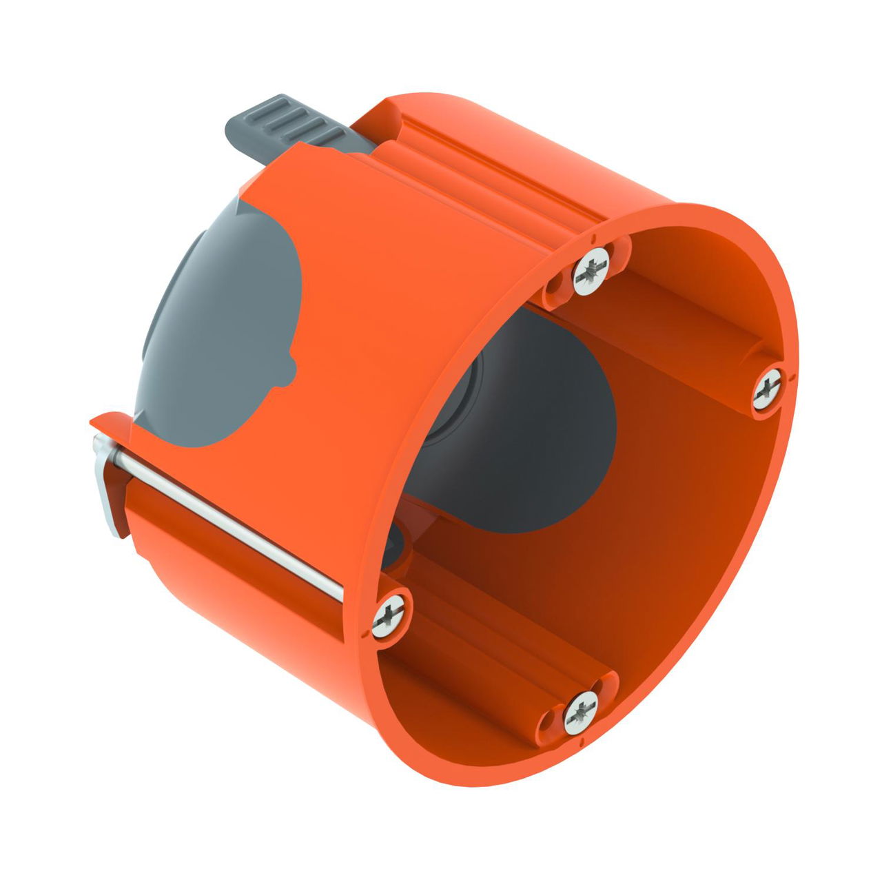 Caixa de aparelhagem HW hermética Ø68mm, H47mm Polipropileno / Elastómero termoplástico cor de laranja / cinzento