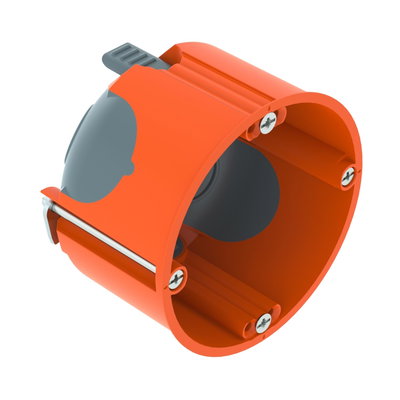 Caixa de aparelhagem HW hermética Ø68mm, H47mm Polipropileno / Elastómero termoplástico cor de laranja / cinzento