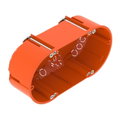 Caixa de aparelhagem HW versão dupla 142x71 Polipropileno cor-de-laranja