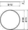 Anel de compensação HW para caixa paredes ocas ø68 mm Ø68mm Polipropileno cor-de-laranja