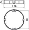 Anel de nivelamento HW para caixa de paredes ocas Ø68mm, H10mm Polipropileno cor-de-laranja