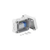 Caixa de derivação Terminal ramal linha principal 150x116x86 Policarbonato cinzento claro RAL 7035