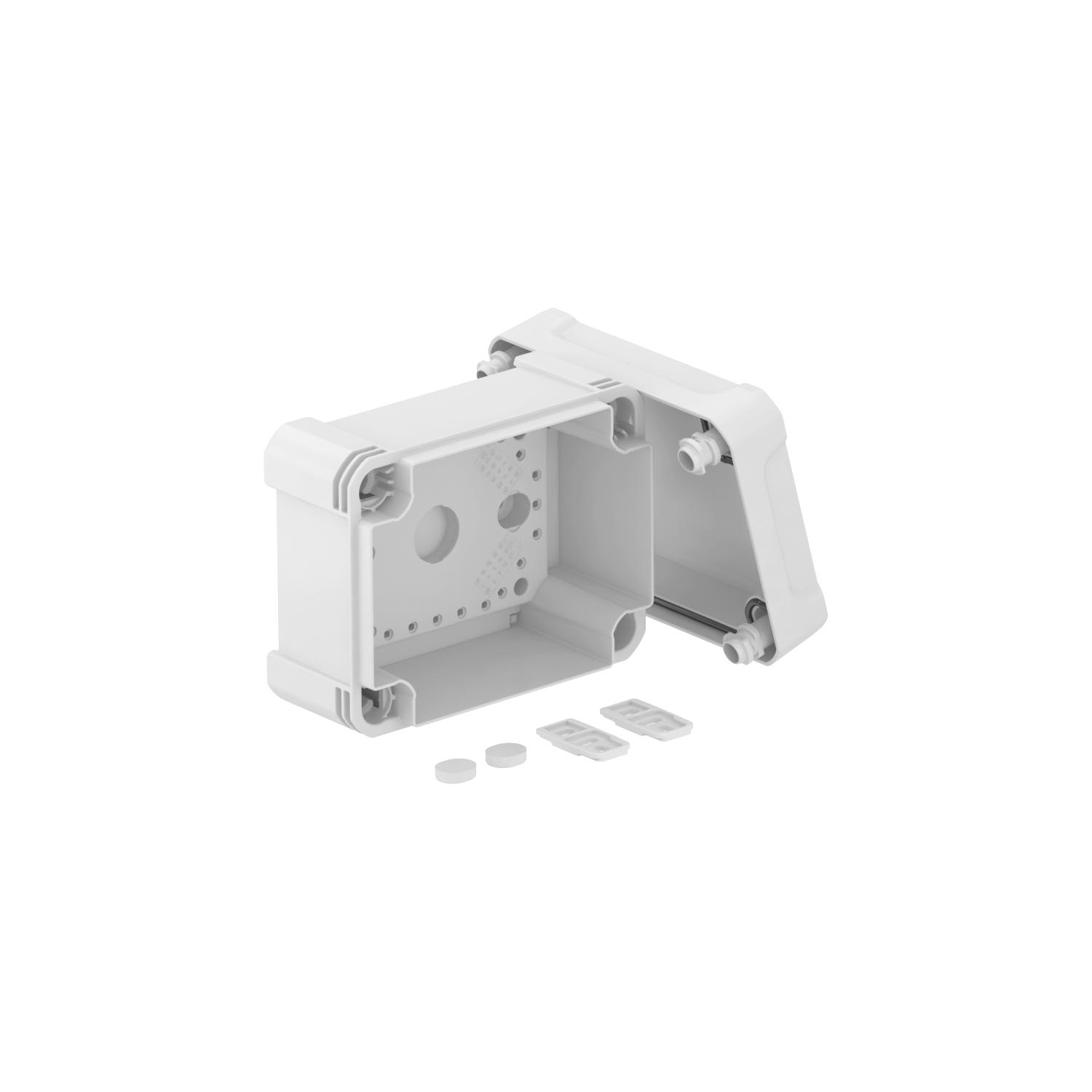 Caixa vazia 150x116x86 Policarbonato cinzento claro RAL 7035