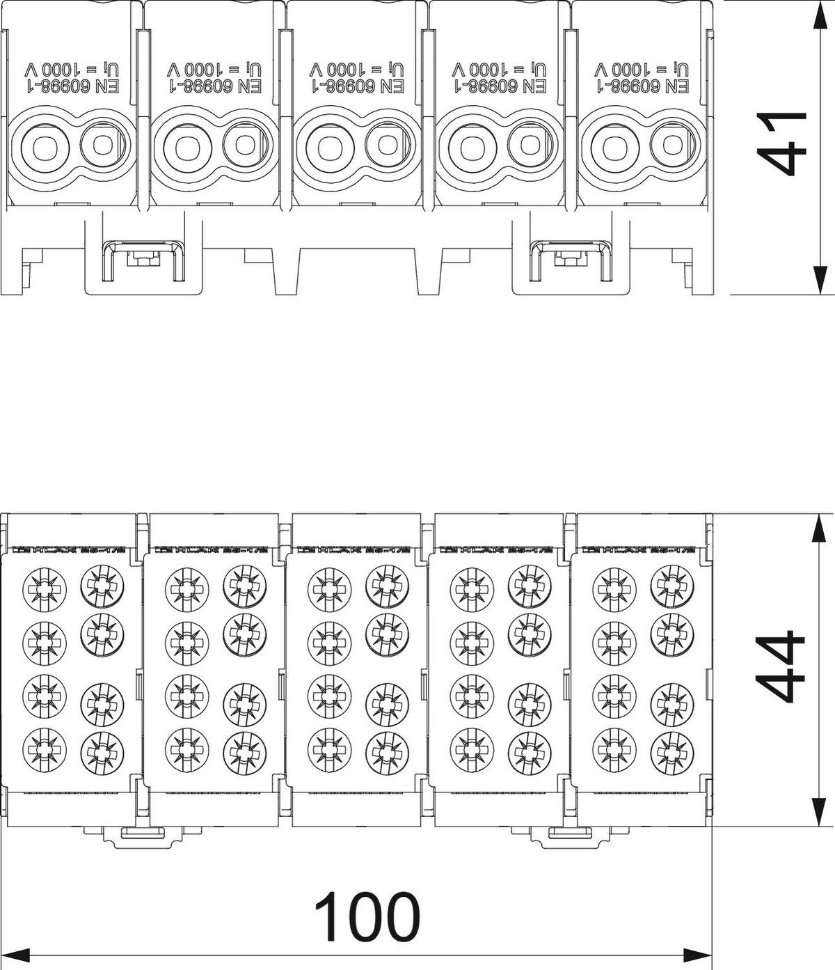 Borne ramal da linha principal 16/25mm² – Imagem 2 de 2