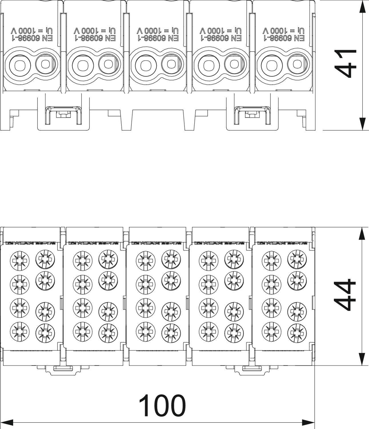 Borne ramal da linha principal 16/25mm² – Imagem 2 de 2