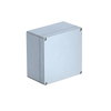 Caixa de alumínio 160x160x91 Molde de pressão em alumínio revestido a pó cinzento prateado RAL 7001