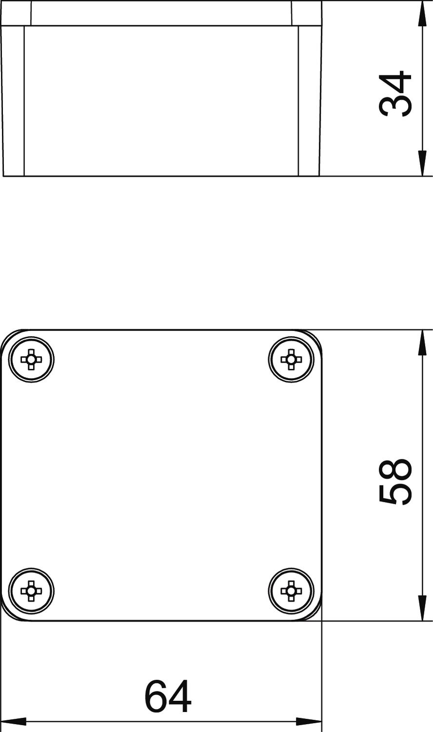 Caixa de alumínio com superfície revestível 64x58x34 Molde de pressão em alumínio Revestimento cromado III – Imagem 2 de 2