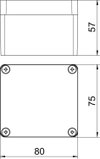 Caixa de alumínio com superfície revestível 80x75x57 Molde de pressão em alumínio Revestimento cromado III