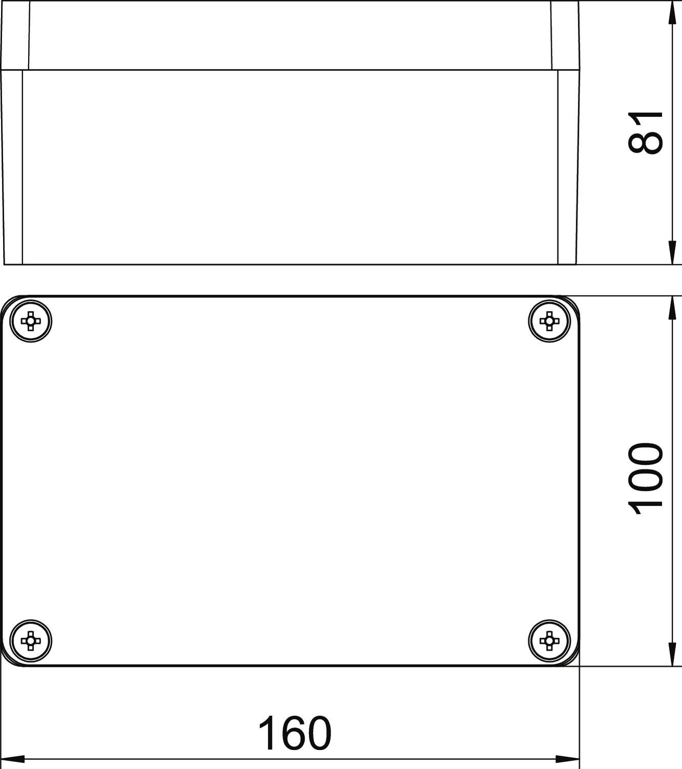 Caixa de alumínio com superfície revestível 160x100x81 Molde de pressão em alumínio Revestimento cromado III – Imagem 2 de 2
