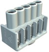 Régua de bornes 4mm² Poliamida cinzento claro