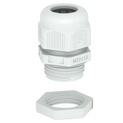 Bucim com porca M50 Poliamida cinzento claro RAL 7035