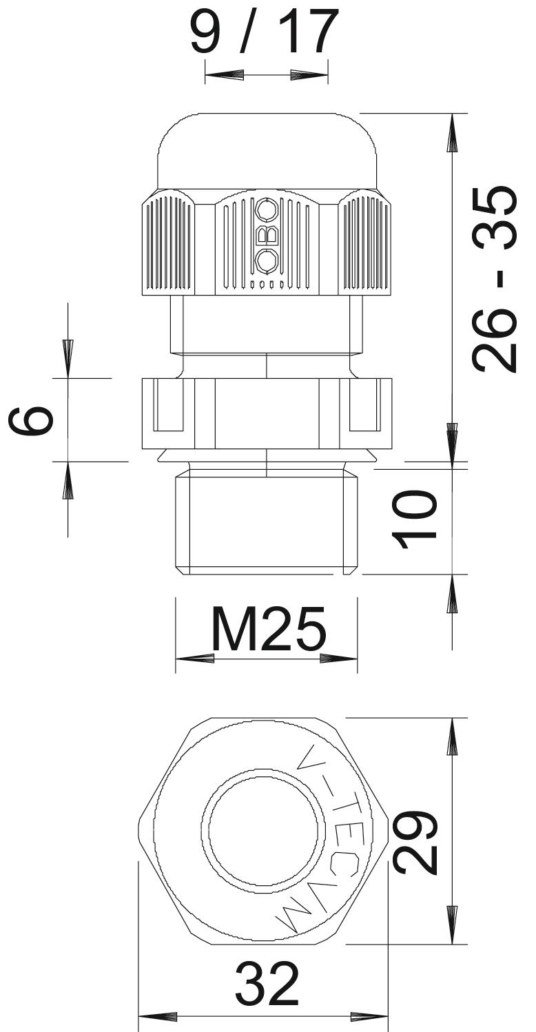 Bucim resistente a UV M25 Poliamida cinzento claro – Imagem 2 de 2