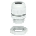 Bucim com porca PG29 Poliamida cinzento claro RAL 7035