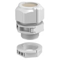 Bucim, separável com porca, fechado M20 Policarbonato cinzento claro