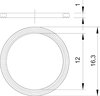 Anel de vedação para rosca M12 Polietileno