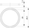 Anel de vedação para rosca M20 Polietileno