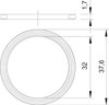 Anel de vedação para rosca M32 Polietileno