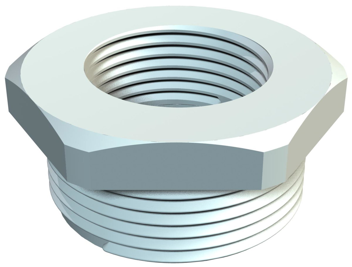 Redução M25-M12 Poliamida cinzento claro RAL 7035