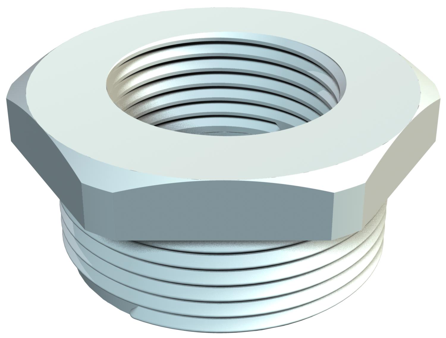 Redução M25-M12 Poliamida cinzento claro RAL 7035