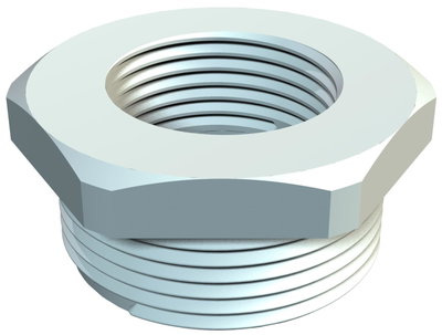 Redução M25-M12 Poliamida cinzento claro RAL 7035